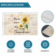 thumbnail image 6 of Sunflower Placemats Set of 8, Vintage Botanical Placemats for Dining Table, Place Mats for Kitchen Tabletop, Waterproof Wipeable Dining Table Mats Set, 6 of 9