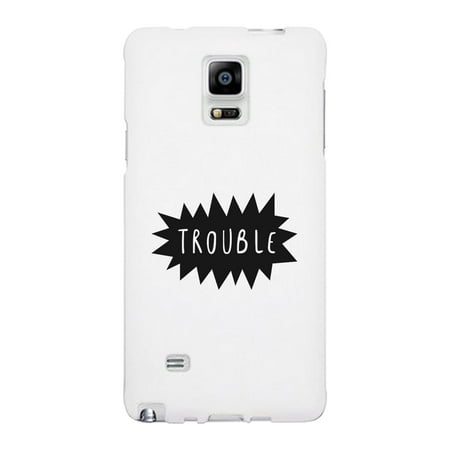 Double Trouble-Right White Galaxy Note 4 Case Gift For Best (Best Note 4 Deals)