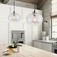 thumbnail image 5 of Aiwen Modern Globe Glass Pendant Light Unique Farmhouse Hanging Ceiling Lamp, 5 of 9
