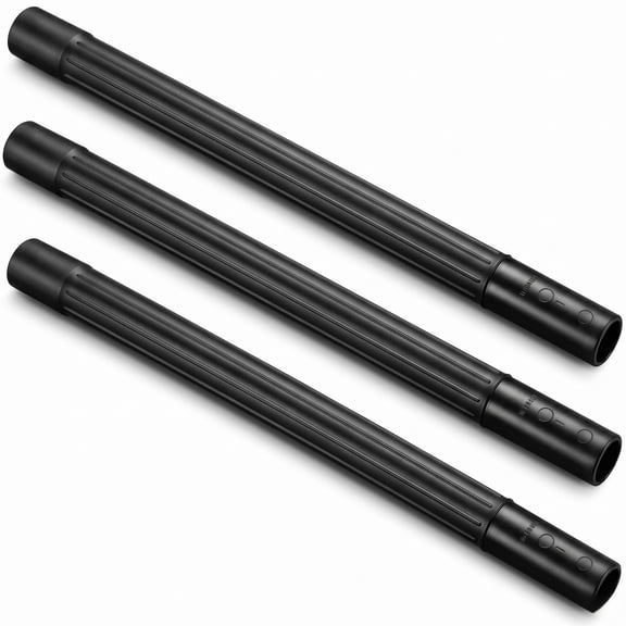 1 1/4 Vacuum Extension Wand Tube 19 Inch - Compatible with Shop-Vac Bissell Hoover Ridgid Craftsman and More Wet/Dry Vac - 1.25" 32mm Friction Fit - ABS Plastic - 3-Pack