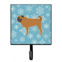 Carolines Treasures BB3547SH4 Winter Snowflake Pug Leash or Key Holder