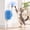 Blue B, variant on 2-in-1 Pet Corner Self Groomer with Feather Wand, Cat Self Groomer, Wall Mount, Self Grooming Tool, Table Leg Attachment