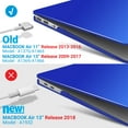 thumbnail image 3 of IBENZER Compatible with MacBook Air 11 Inch Case A1370 A1465, Hard Shell Case with Keyboard Cover & Screen Protector for Mac Air 11, Royal Blue, W-A11-RBL+1, 3 of 10