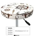 thumbnail image 4 of Naloa Anchor with Rope Round Bar Stool Cushion Cover 12-14 inch, Fits Kitchen, Office, Restaurant Chairs - 13 inch, 4 of 7