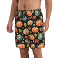 thumbnail image 2 of Kdxio Daisy maple leaf Pattern Mens Casual Shorts - Drawstring Summer Beach Sports Shorts for Men, 2 of 5