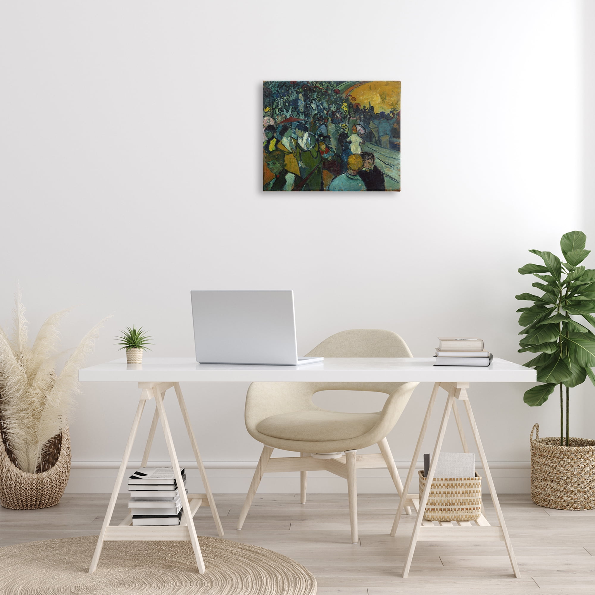 Stupell Industries Classical Van Gogh Arena People Painting Wrapped Canvas Art Print Wall Art, 20 x 16