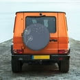 thumbnail image 6 of Sikiie White Dandelion PVC Leather Spare Tire Wheel Cover Spare Tire Cover, for Car Truck SUV Camper Trailer Universal Fit(14-17in)-16 inch, 6 of 6