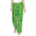 thumbnail image 2 of Picia St Patrick's Day Womens Soft Woven Cotton Elastic Waistband Sleep Pajama Pant Lounge Sleep Pant With Pockets And Drawstring-X-Large, 2 of 9