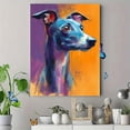 thumbnail image 4 of Watercolor Greyhound Portrait Canvas Wall Art, Pet Decor for Living Room Bedroom Office Hallway, 4 of 8