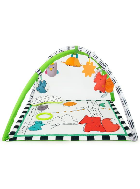 Sassy Gone Campin Woodland Sensory Activity Baby Play Gym with Canopy & Milestone Tracking - 0+ Months