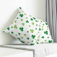 thumbnail image 3 of St. Patrick's Day Pillow Covers 16x16 Inch Decorative Throw Pillow Cover, Spring Lucky Shamrock Grass Watercolor Sofa Pillowcases Accent Cushion Case Home Decor Bedroom Living Room, 3 of 6