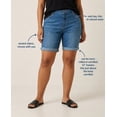 thumbnail image 4 of Ellos Women's Denim Bermuda Shorts Shorts, 4 of 6