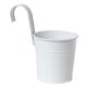 thumbnail image 4 of Maceta colgante para flores, contenedor para almacenar cebollas, con agujeros de drenaje, decorativa para exteriores. Blanco, 4 of 8