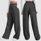 thumbnail image 1 of WILLBEST Pantalones Casuales elegantes para Mujer para Otoño E Invierno: Pantalones Deportivos de Color Liso con Bolsillos, Cordones y Pernera Ancha y Recta. Chica, 1 of 8