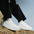 thumbnail image 4 of Platform Casual Men Women Sneakers with Memory Foam Insole Shoes Non Slip Lace Up Stylish Soft Comfortable Dress Sneaker, 4 of 7