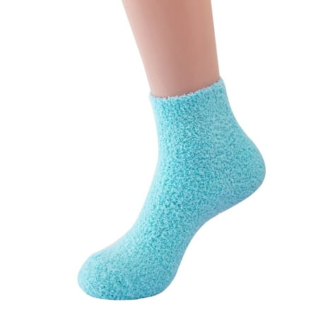 

Simplmasygenix Ankle Seamless Socks for Women Cotton Candy Color Coral Velvet Stockings Floor Stockings