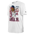 thumbnail image 2 of Men's New Era Ronald Acu-a Jr. White Atlanta Braves Caricature T-Shirt, 2 of 3