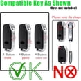 thumbnail image 2 of Key Fob Cover Compatible with Kia Forte Telluride K6 Seltos NIRO Sportage Stinger Keychain Case Holder Protector,4-BTN-Remote-Start, 2 of 6
