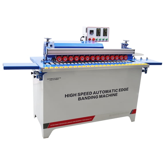 Straight Line Automatic Edge Banding Machine 110V Automatic Tape Breaking Edge Bander