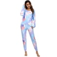 thumbnail image 4 of Uniexcosm Women’s Pajama Set Long Sleeve Top Pjs Lounge Sets with Pocket, 4 of 10