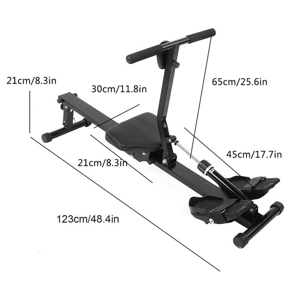 Remo De Fitness Ajustable, Máquina De Remo De Fitness Plegable, Máquina De Remo Con Monitor Digital Para Uso Doméstico Y Oficina