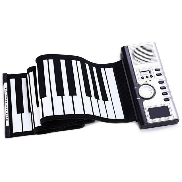 Flexible Roll Up Electronic Soft Keyboard Piano Portable 61 Keys for Beginners