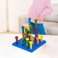 thumbnail image 3 of Tablero de clavijas para apilar Colores de juguete Construcción de actividades de tablero de clavijas preescolares de de clasificación CUTICAT rompecabezas de uñas de hongos, 3 of 8