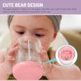 thumbnail image 3 of Melii Double-Walled Bear Cup - Pink - For Toddlers, 3 of 4