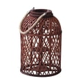 thumbnail image 1 of Bamboo Hanging Lamp Bamboo Lantern Retro Candle Holder For Home Decor And Garden 30x22cm Decorative Lighting 1Set, 1 of 2