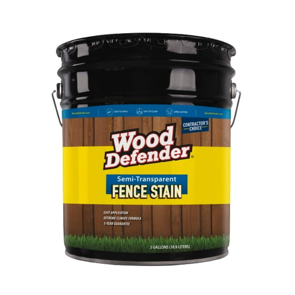 Wood Defender Semi-Transparent Fence Stain Sierra -5gallon