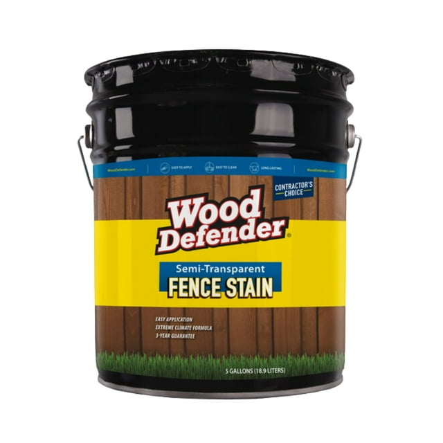 Wood Defender Semi-Transparent Fence Stain Sierra -5gallon