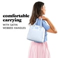 thumbnail image 5 of Fit & Fresh Minneola Lunch Bag for Women, Large Lunch Tote, Reusable Insulated Lunch Bag for Work, Stylish Lunch Box, Blue Gingham, Designed to Help with Packed Lunches and Daily Commutes, 5 of 12