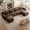 Brown, variant on Vinform 149" Sectional Couch, U-Shaped Sofa with 2 Ottomans for Living Room, 4-Seat, Plush, Gray(No Assembly Required)