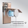 thumbnail image 4 of Compatible with wireless charging for Samsung Galaxy S25+ Card Case with Card Holder Kickstand RFID Blocking Flip Cover Credit Card Slots PU Leather Men Women,Shockproof Phone Case,Rosegold, 4 of 9