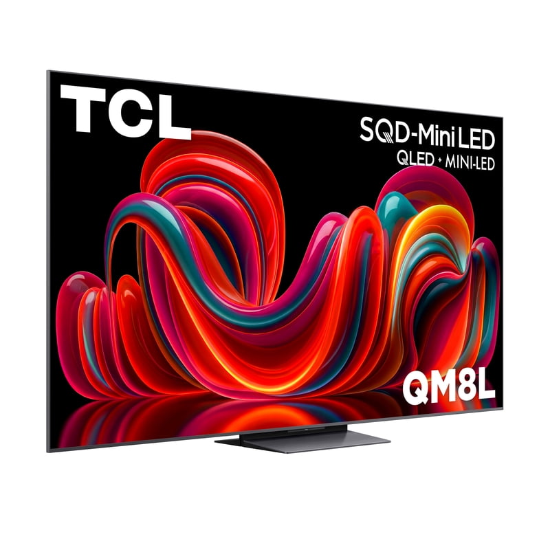 TCL 65” QM8L Series SQD-Mini LED QLED Smart Google TV (NEW 2026) - TCL Deep Color System with Super QLED, Up to LD4000 Precise Dimming Series, Up to HDR6000 Peak Nits, WHVA 2.0 Ultra Panel - 65QM8L gallery view