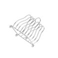 thumbnail image 3 of Maytalsory Pot Lid Rack Kitchen Organizer organize lids,baking sheets,cutting for Serving Trays Wall Cabinets Dining Tables lver, 3 of 6