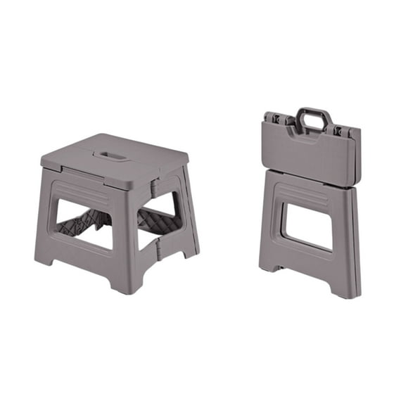 Aihimol Folding Step Stool for Adults 88 lbs Capacity Non-Slip Step Stool with Handle Collapsible Foot Stools, Purple Small Stepping Stool for Bathroom, Bedroom, Kitchen