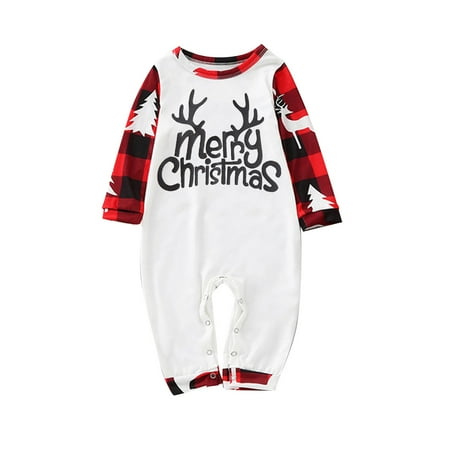 

NECHOLOGY Monies Matching Family Christmas Pajamas Christmas Family Matching Matching Christmas Pajama Pants Or Family Suit White 18 Months
