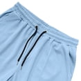 thumbnail image 4 of Yievot Waffle Pants for Men Straight Leg Elastic Waist Drawstring Workout Pants Summer Fall Solid Beach Vacation Lounge Pants with Pockets, 4 of 9