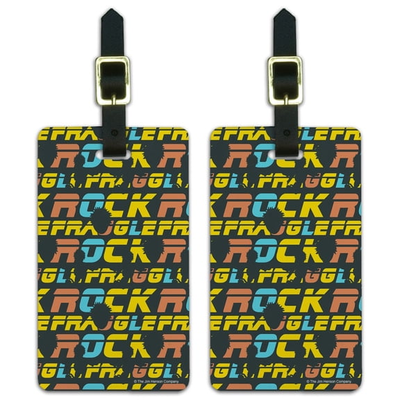 Fraggle Rock Gobo Silhouette Pattern Luggage ID Tags Suitcase Carry-On Cards - Set of 2