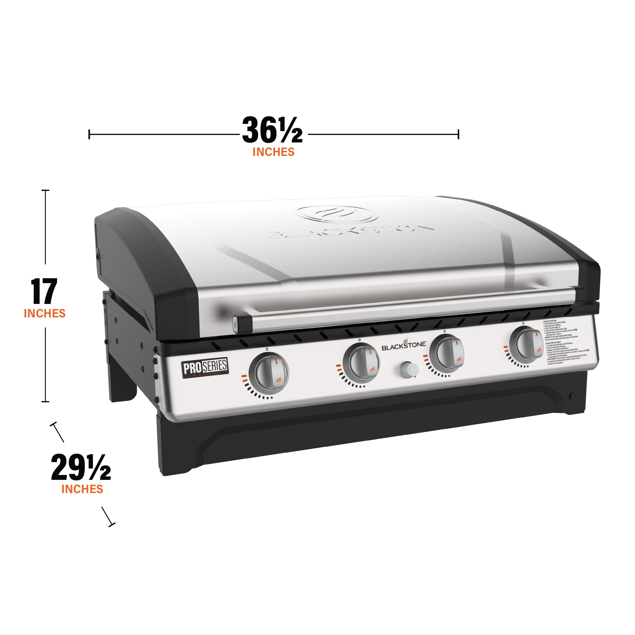 Blackstone Pro Series 4-Burner 36" Omnivore Natural Gas Drop-in Griddle