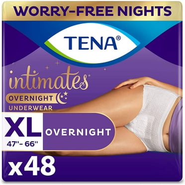 Tena Intimates Incontinence Overnight Underwear for Women, Size Extra Large, 48 ct