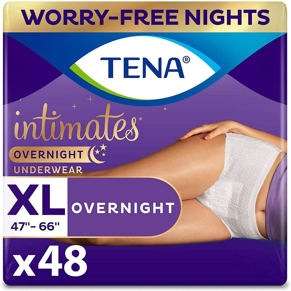 Tena Intimates Incontinence Overnight Underwear for Women, Size Extra