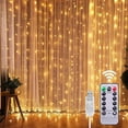 thumbnail image 2 of Cortina de luces navideñas para decoración del hogar, guirnalda de 3x3M para decoración del hogar, Navidad, boda, regalos de Navidad, Año Nuevo, 2 of 4