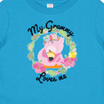 thumbnail image 4 of Inktastic Baby Flamingo My Grammy Loves Me with Flower Wreath Boys or Girls Baby T-Shirt, 4 of 5