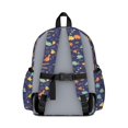 thumbnail image 3 of Dinosaur and Geometric Navy Blue Pattern Backpack for School, Cute School Bag with Adjustable Shoulder Straps and Padded Back, 13.4"x11"x4.7", 3 of 5