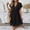 *Black, variant on U Women's V Neck Ruffled Short Sleeve Babydoll Dress,Casual Flowy Tiered Mini Dress Beige,Women's Plus L