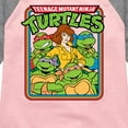 thumbnail image 3 of Teenage Mutant Ninja Turtles  - Retro Group April - Toddler & Youth Girls Raglan Graphic T-Shirt, 3 of 5