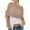 Khaki, variant on Dbuoem Women Knitting Shawl Soft Fluffy Material Long Sleeve Shawl Hollow Design Autumn Winter Shawl Coat
