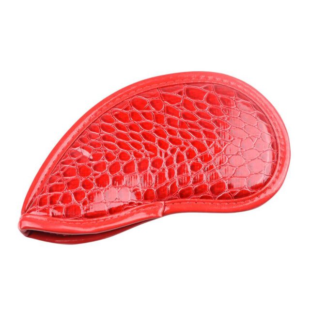 maskred Premium Imperméable Golf Iron Tête Couverture Cuir PU Club Tête Couverture Protection pour les Clubs Rouge 18x9.5cm 1Set